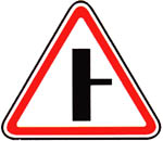Знак 2.3.2 - 2.3.7 Примыкание второстепенной дороги