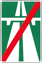 Знак 5.2 Конец автомагистрали