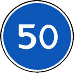 Знак 4.6 Ограничение минимальной скорости